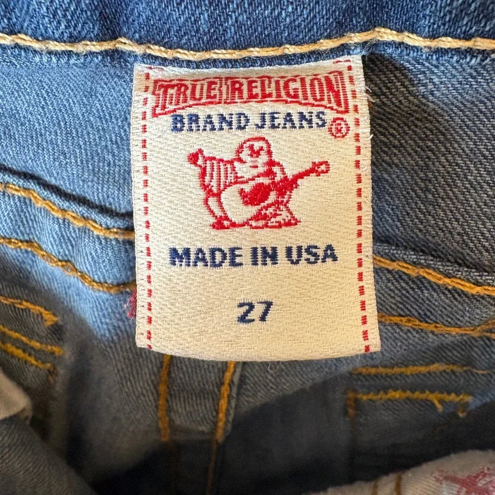 True Religion Jodie‎ Skinny Jeans Size 27 Low Rise Made in USA